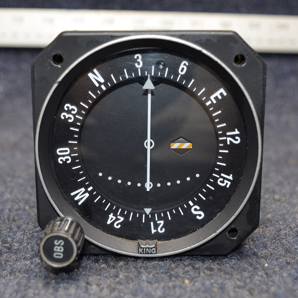 Used aircraft parts for sale 066-3056-00 BEECHCRAFT 95-B55 KING KI-208 VOR / LOG INDICATOR W CONNECTOR