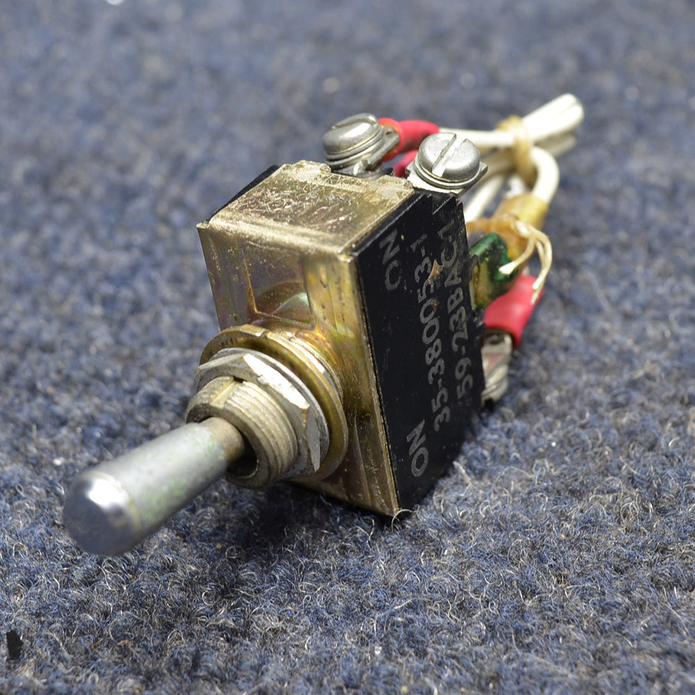 Used aircraft parts for sale 35-380053-1 BEECHCRAFT 95-B55 TOGGLE SWITCH ASSY PRICE IS FOR EACH