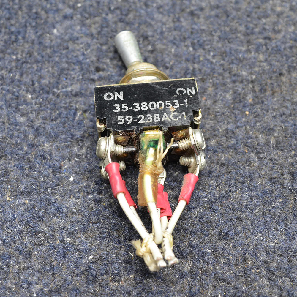 Used aircraft parts for sale 35-380053-1 BEECHCRAFT 95-B55 TOGGLE SWITCH ASSY PRICE IS FOR EACH