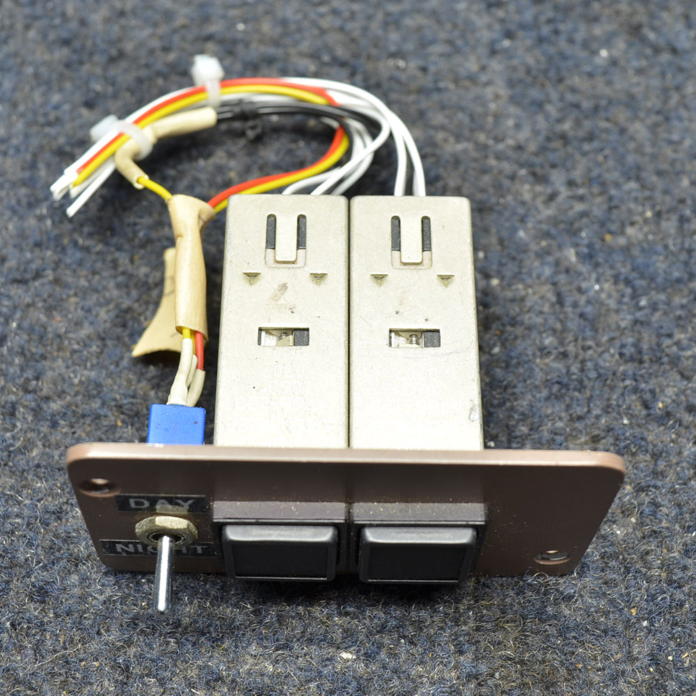 Used aircraft parts for sale 4766-123 BEECHCRAFT 95-B55 GPS ANUNCIATOR SWITCH 28 VOLTS