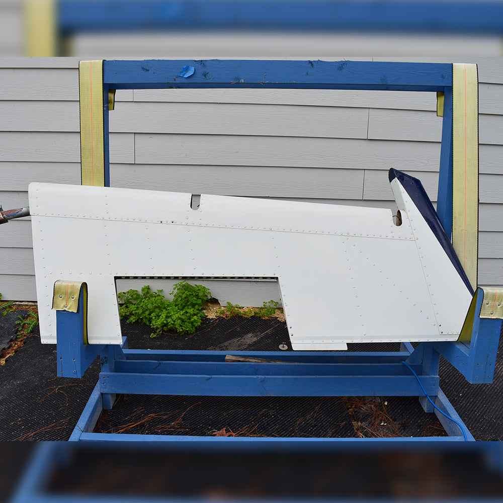 Used aircraft parts for sale 96-630000-606 BEECHCRAFT 95-B55 RUDDER ASSEMBLY MINUS TRIM TAB