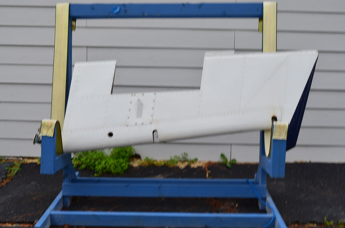 Used aircraft parts for sale 96-630000-606 BEECHCRAFT 95-B55 RUDDER ASSEMBLY MINUS TRIM TAB