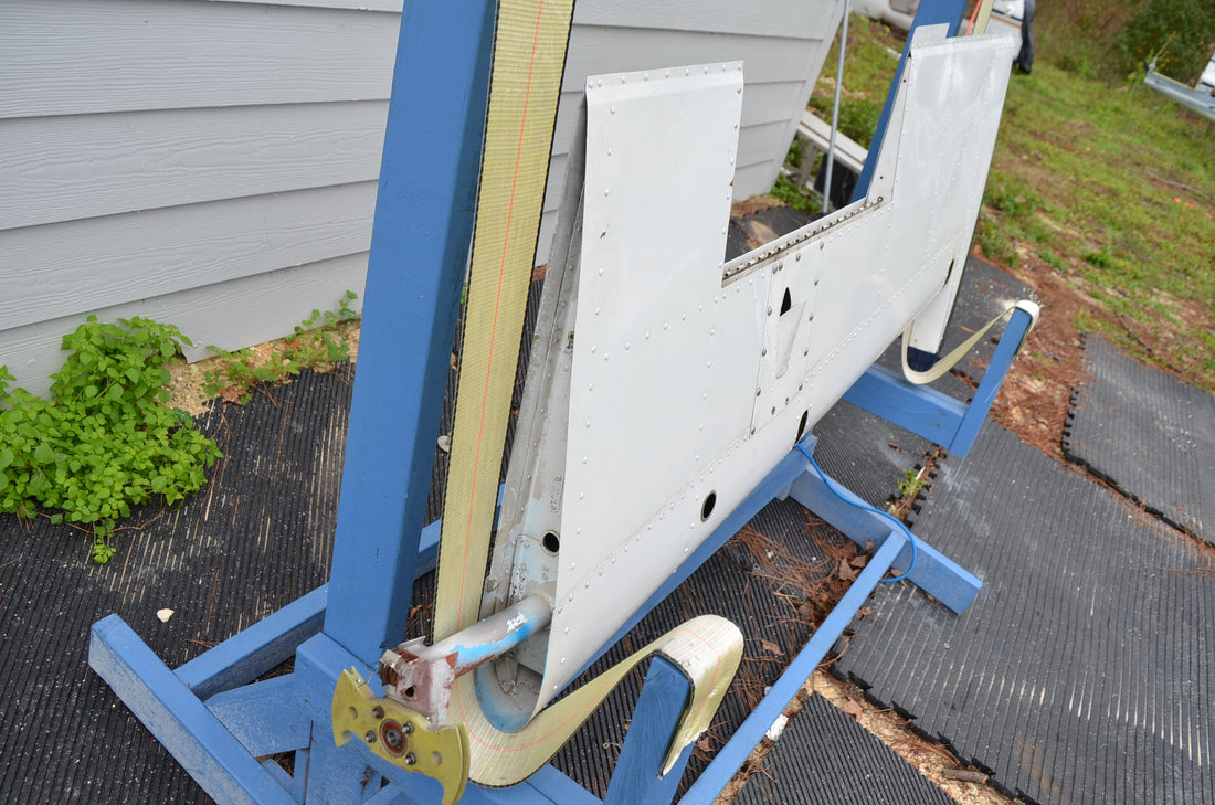 Used aircraft parts for sale 96-630000-606 BEECHCRAFT 95-B55 RUDDER ASSEMBLY MINUS TRIM TAB