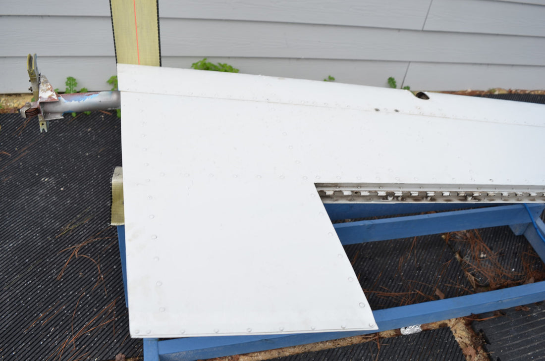 Used aircraft parts for sale 96-630000-606 BEECHCRAFT 95-B55 RUDDER ASSEMBLY MINUS TRIM TAB