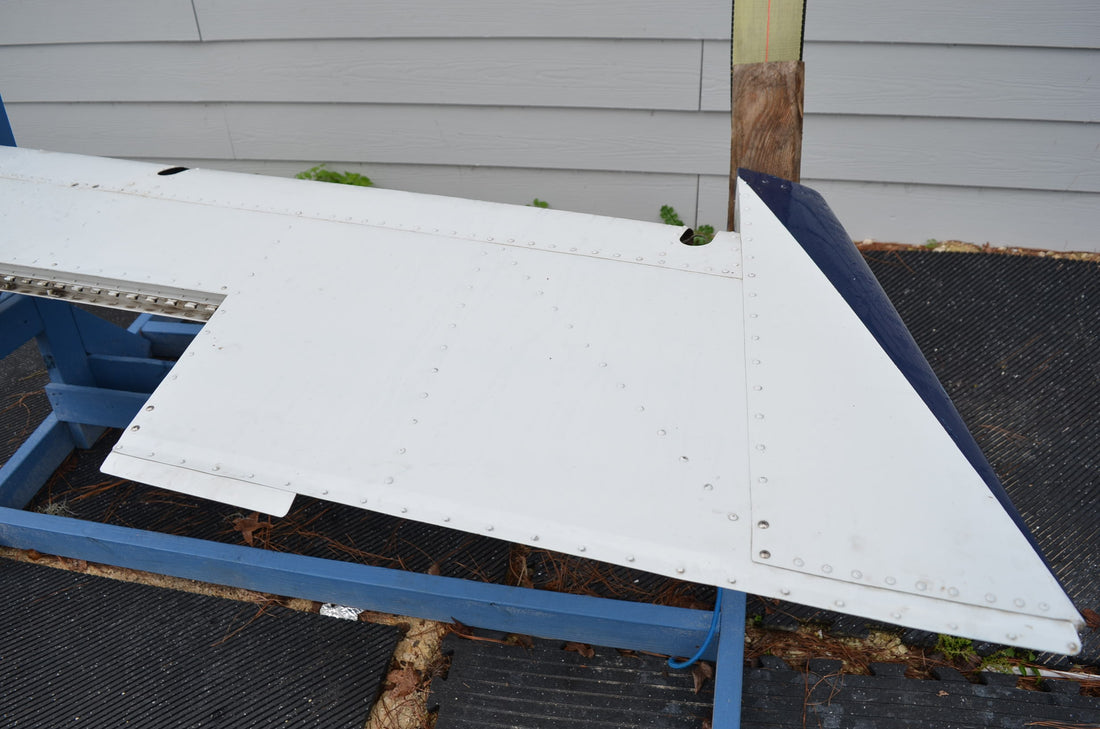 Used aircraft parts for sale 96-630000-606 BEECHCRAFT 95-B55 RUDDER ASSEMBLY MINUS TRIM TAB