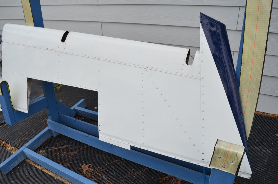 Used aircraft parts for sale 96-630000-606 BEECHCRAFT 95-B55 RUDDER ASSEMBLY MINUS TRIM TAB