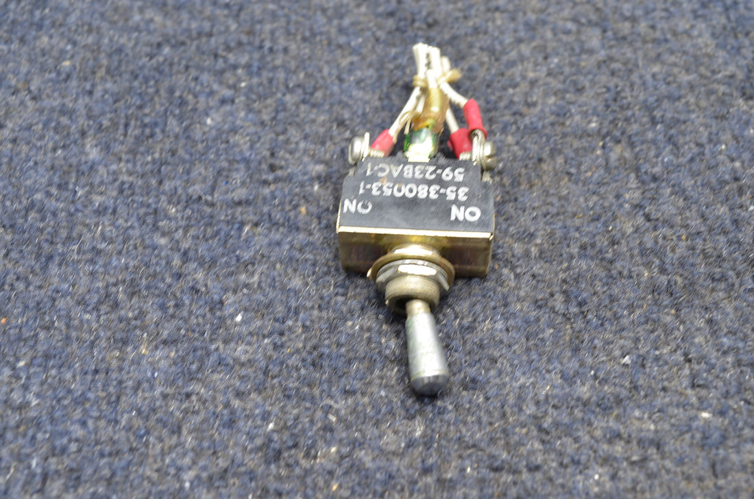 Used aircraft parts for sale 35-380053-1 BEECHCRAFT 95-B55 TOGGLE SWITCH ASSY PRICE IS FOR EACH