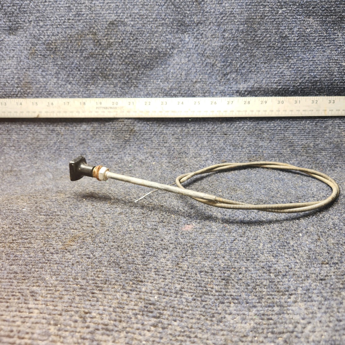 Used aircraft parts for sale, S1230-10 Cessna 182P Control Assy Carburetor Heat 47"