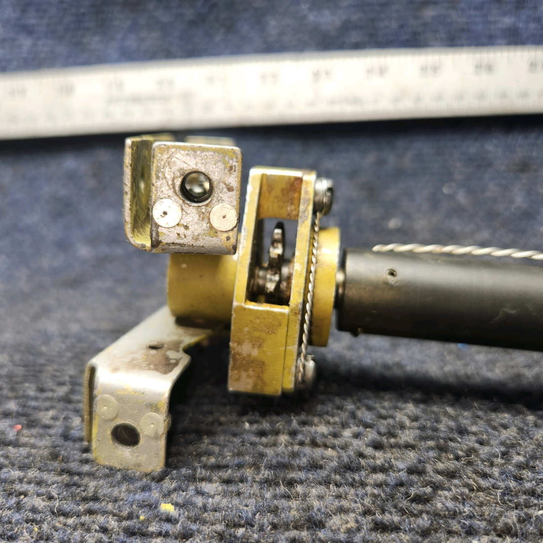 Used aircraft parts for sale, 96‑526000‑601 BEECHCRAFT 95-55B Rudder Trim Tab Actuator Assembly