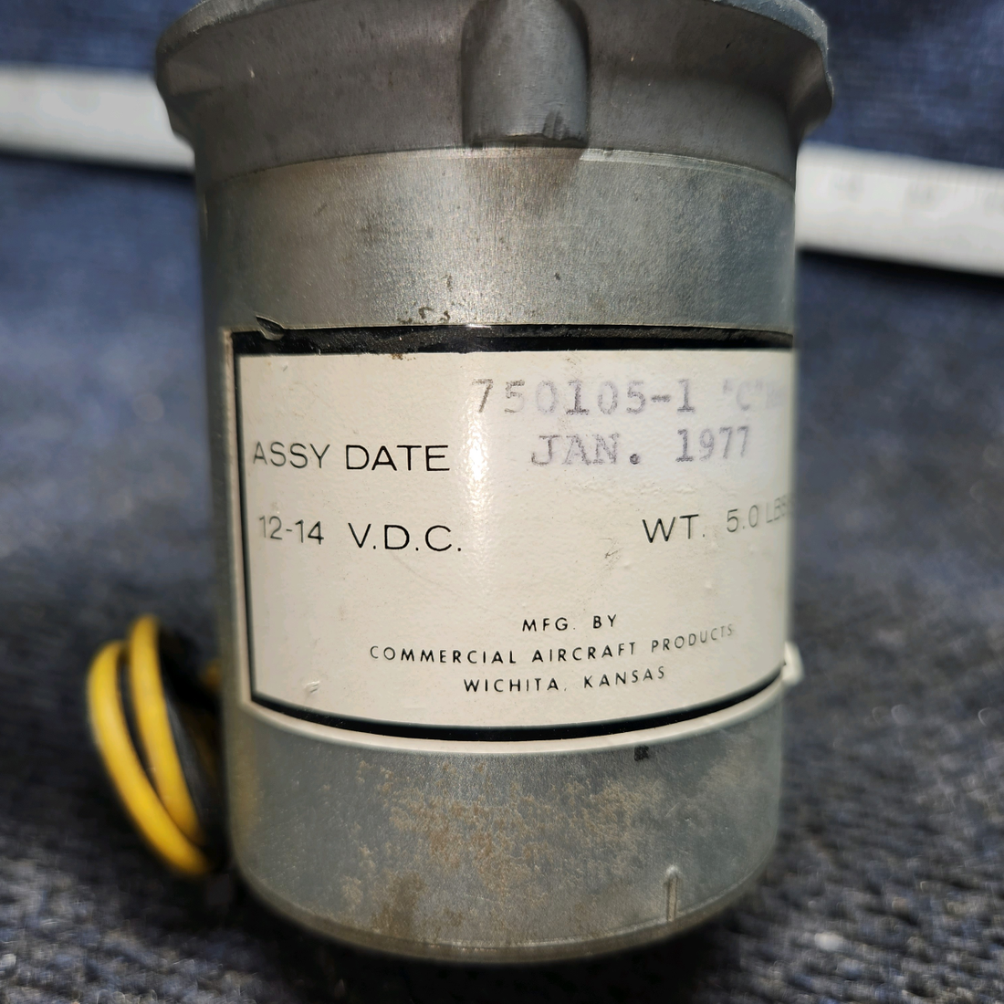 Used aircraft parts for sale, 750097-009,750105-1 Mooney M20J Flap Actuator Assy with Motor - 12V