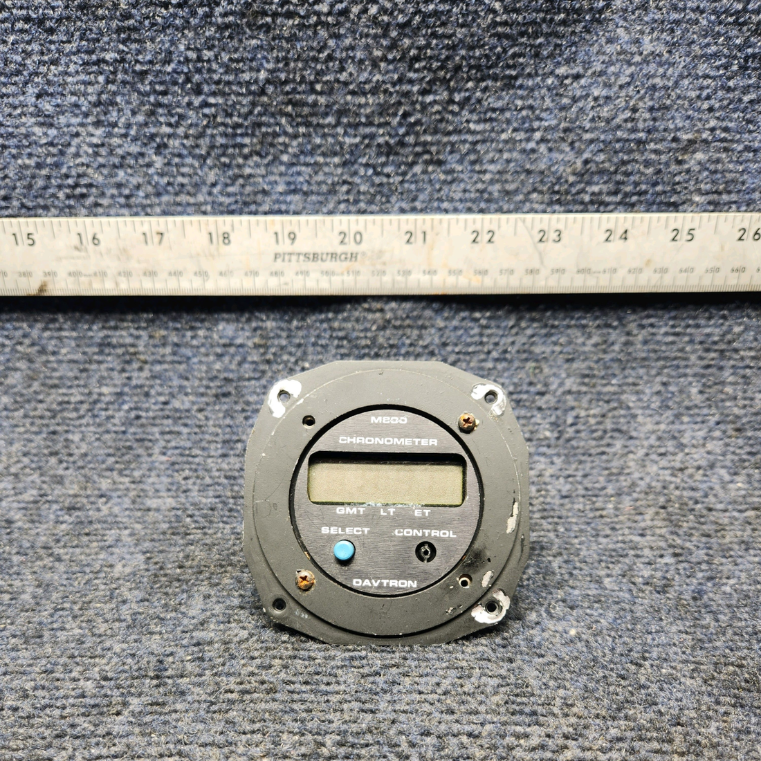 Used aircraft parts for sale, M800 Davtron CESSNA 172K DIGITAL CHRONOMETER INDICATOR 14 VOLTS