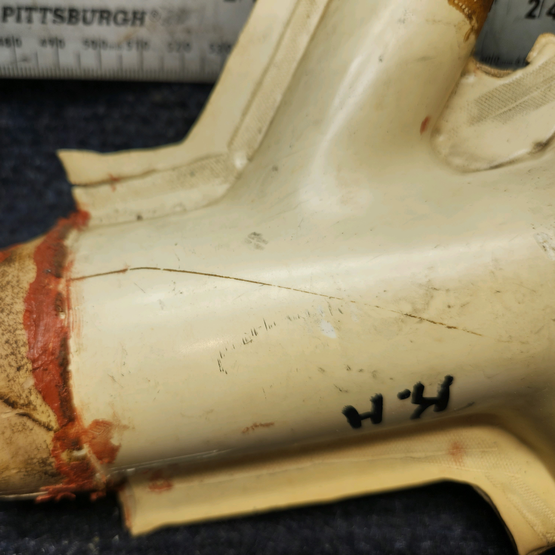 Used aircraft parts for sale, 169-554006-9 Beechcraft A24R Plenum Feed Duct