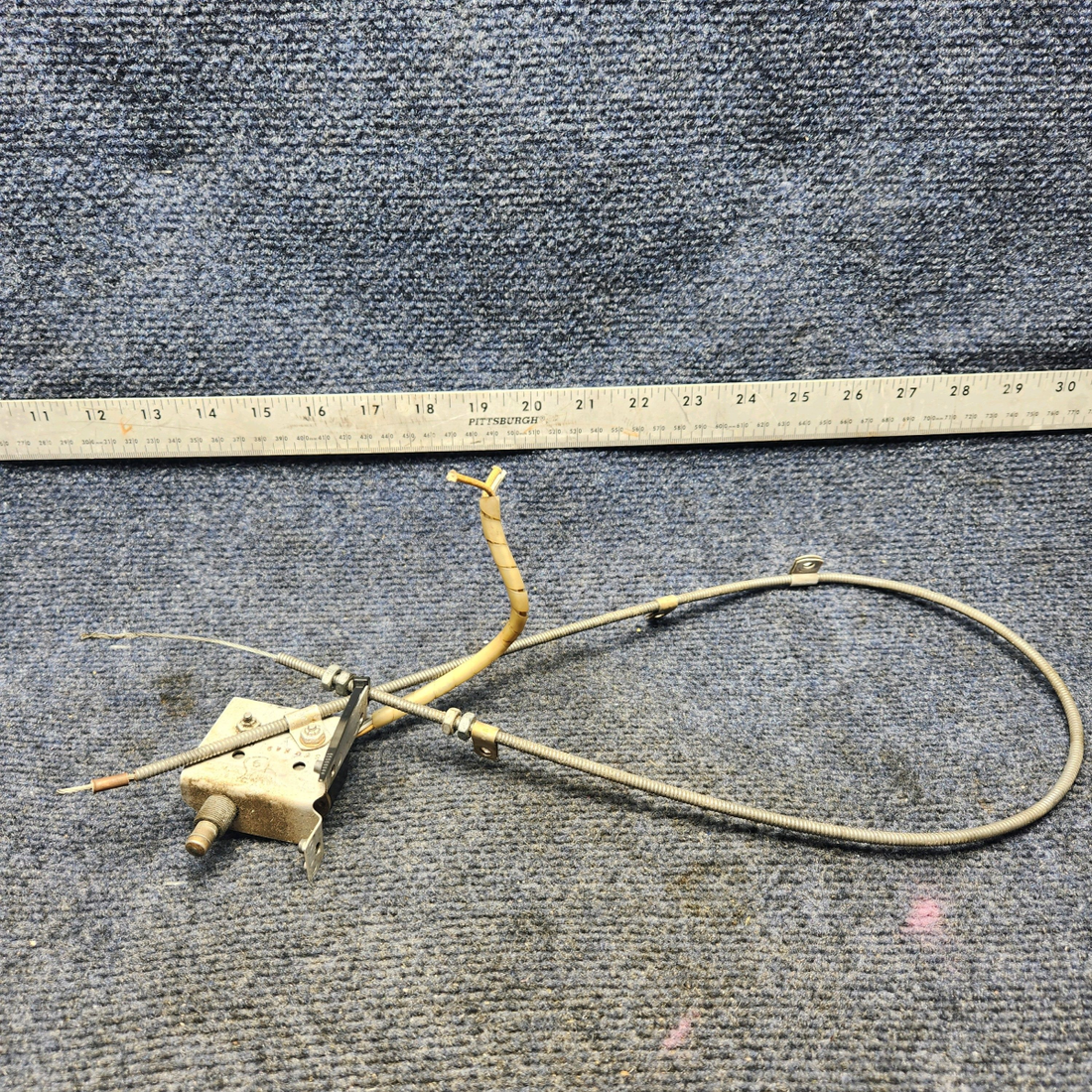 Used aircraft parts for sale, 940122-501, 560249-035 Mooney M20K LANDING GEAR UP LIMIT SWITCH WITH BRACKET AND CABLE