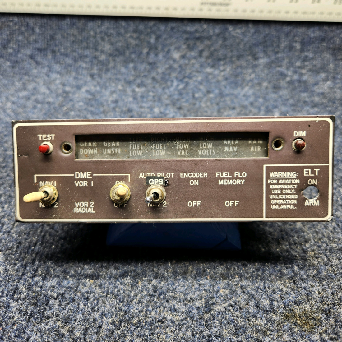 Used aircraft parts for sale, 500D0024 Mooney M20J INTERNATIONAL AVIONICS, INC. ANNUNCIATOR P/N: 500D0061