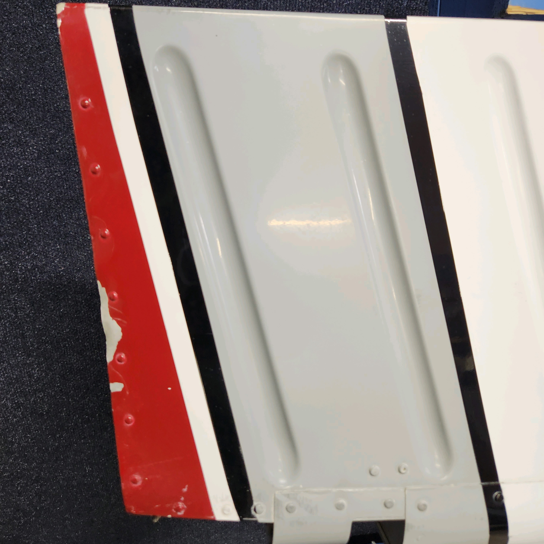 Used aircraft parts for sale, 78981-023 Piper PA32RT-300 RUDDER ASSEMBLY HAS REPAIR AND STOP DRILL-SEE PHOTOS