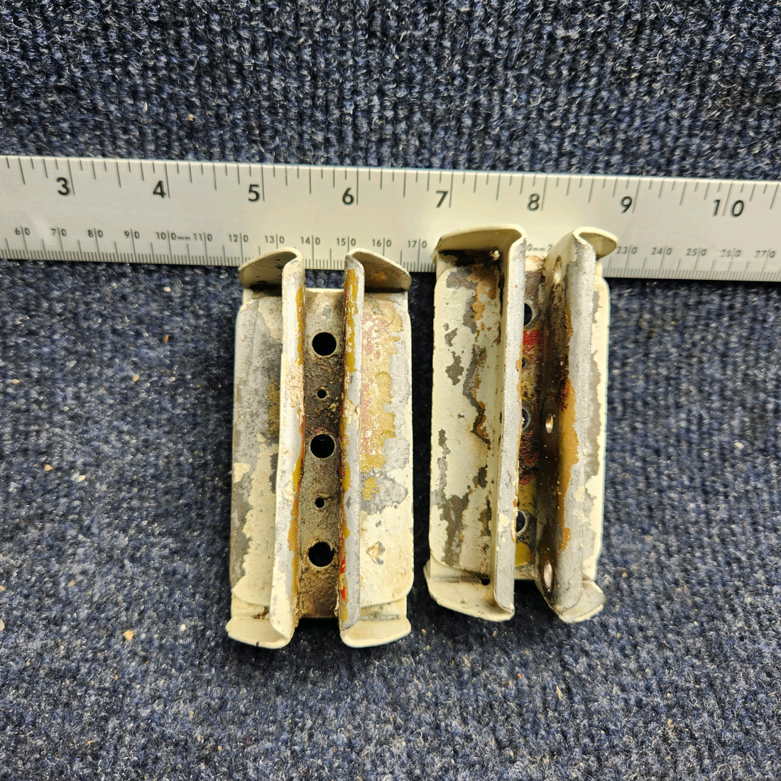 Used aircraft parts for sale, 35-135025-36 BEECHCRAFT F35 AILERON HINGE INBOARD LH OR RH 'PRICE PER EACH"