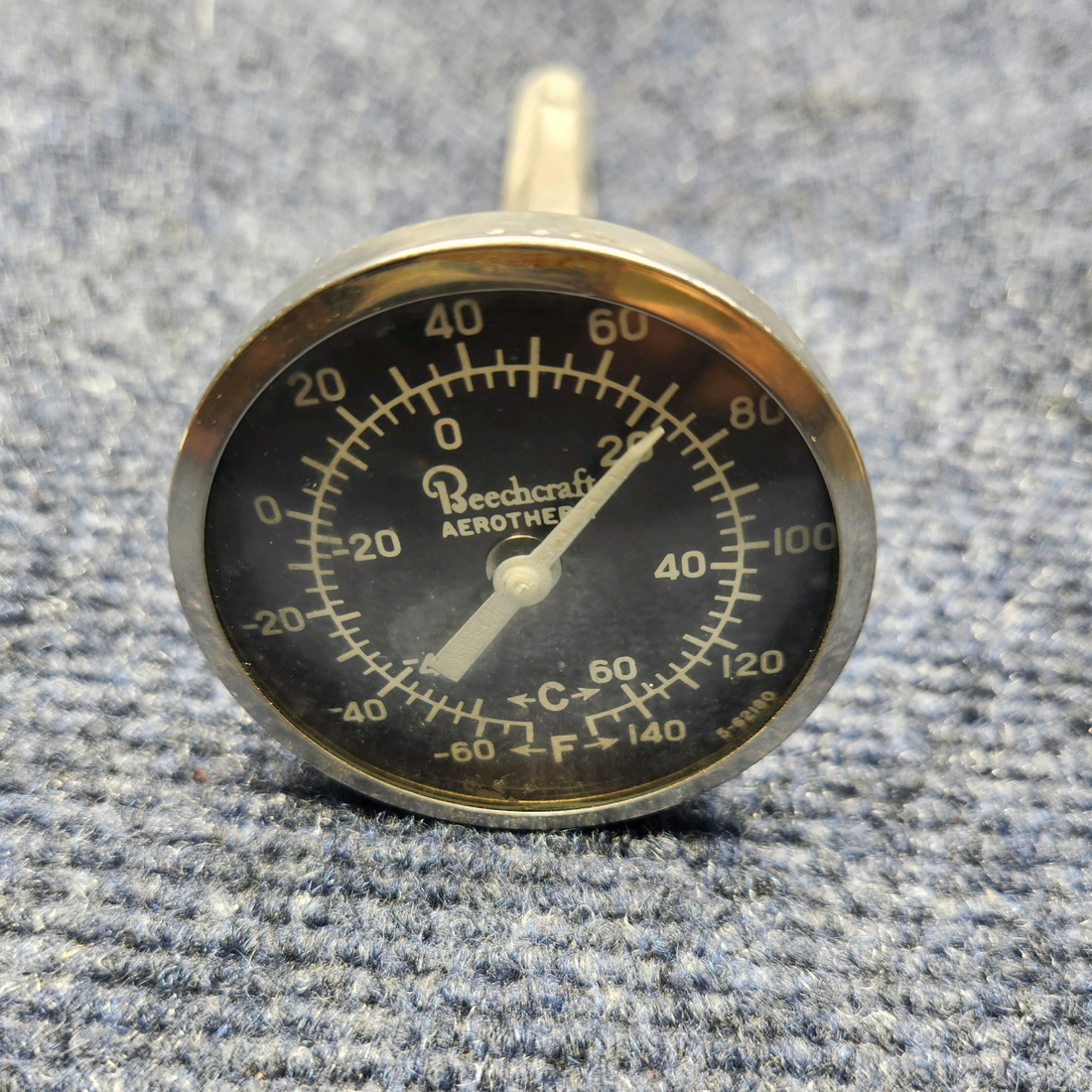 Used aircraft parts for sale, OAT Beechcraft Beechcraft C23 SUNDOWNER OUTSIDE AIR TEMP (OAT) GAUGE