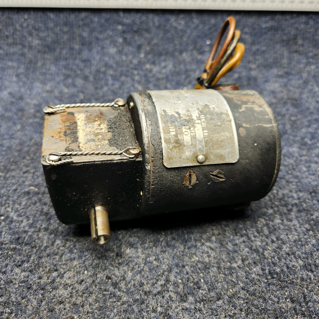 Used aircraft parts for sale, 35-521225 BEECHCRAFT F35 FLAP MOTOR ASSY (VOLTS: 12)
