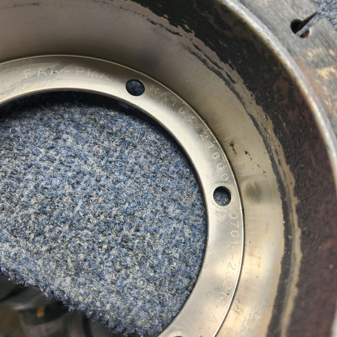 Used aircraft parts for sale, RA164-21600 Piper PA32RT-300 RAPCO BRAKE DISC SLOTTED (0.428”)