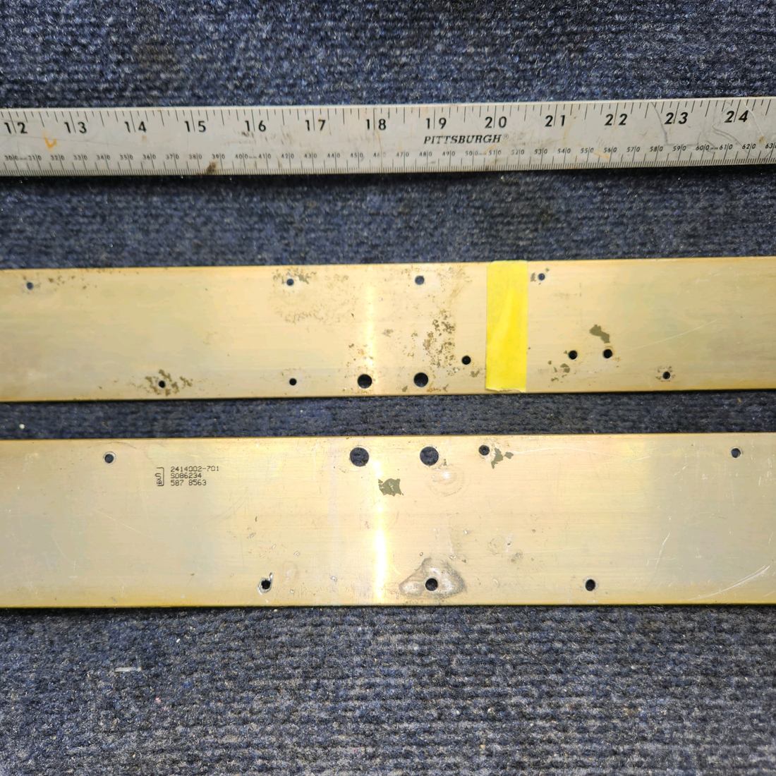 Used aircraft parts for sale, 2414002-1 Cessna 172RG Seat Rail L/H Outboard and Inboard- Pilot -Pair