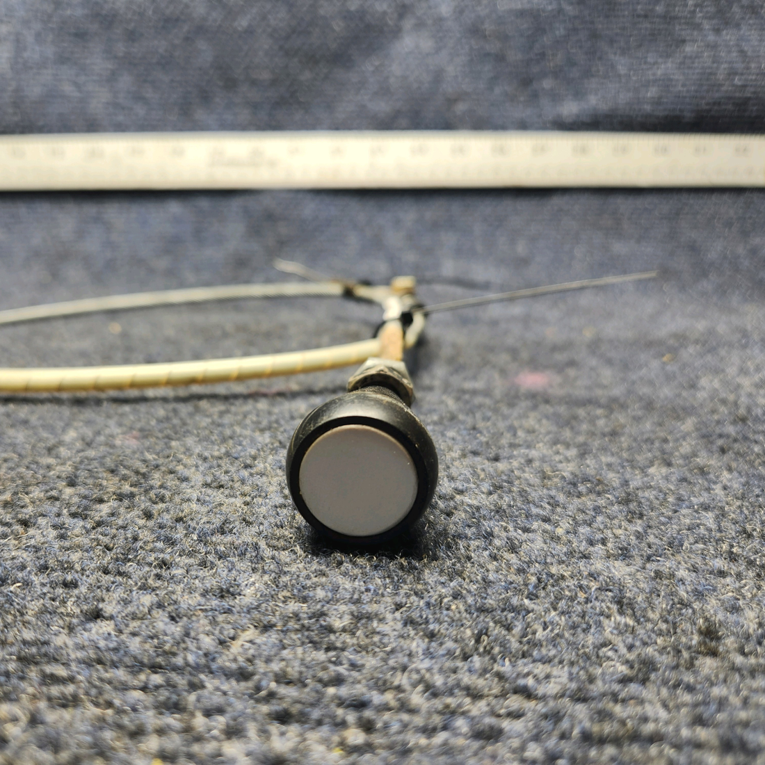 Used aircraft parts for sale, 640257-009 Mooney M20K AIR VENT CONTROL CABLE ASSEMBLY (LENGTH: 35.75”)