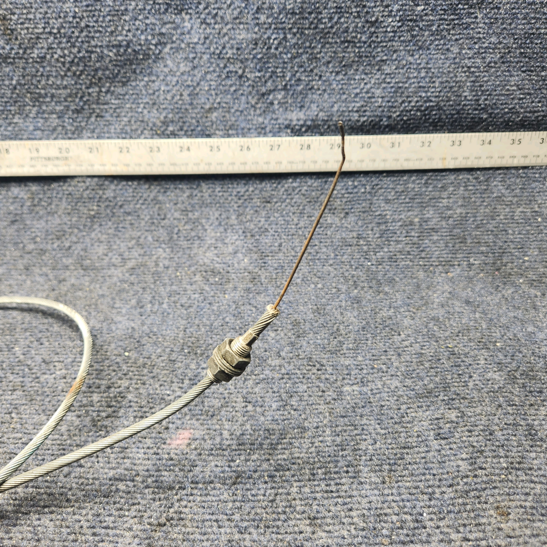 Used aircraft parts for sale, 640258-005 Mooney M20J CABIN HEAT CONTROL CABLE (L: 44-1/2")