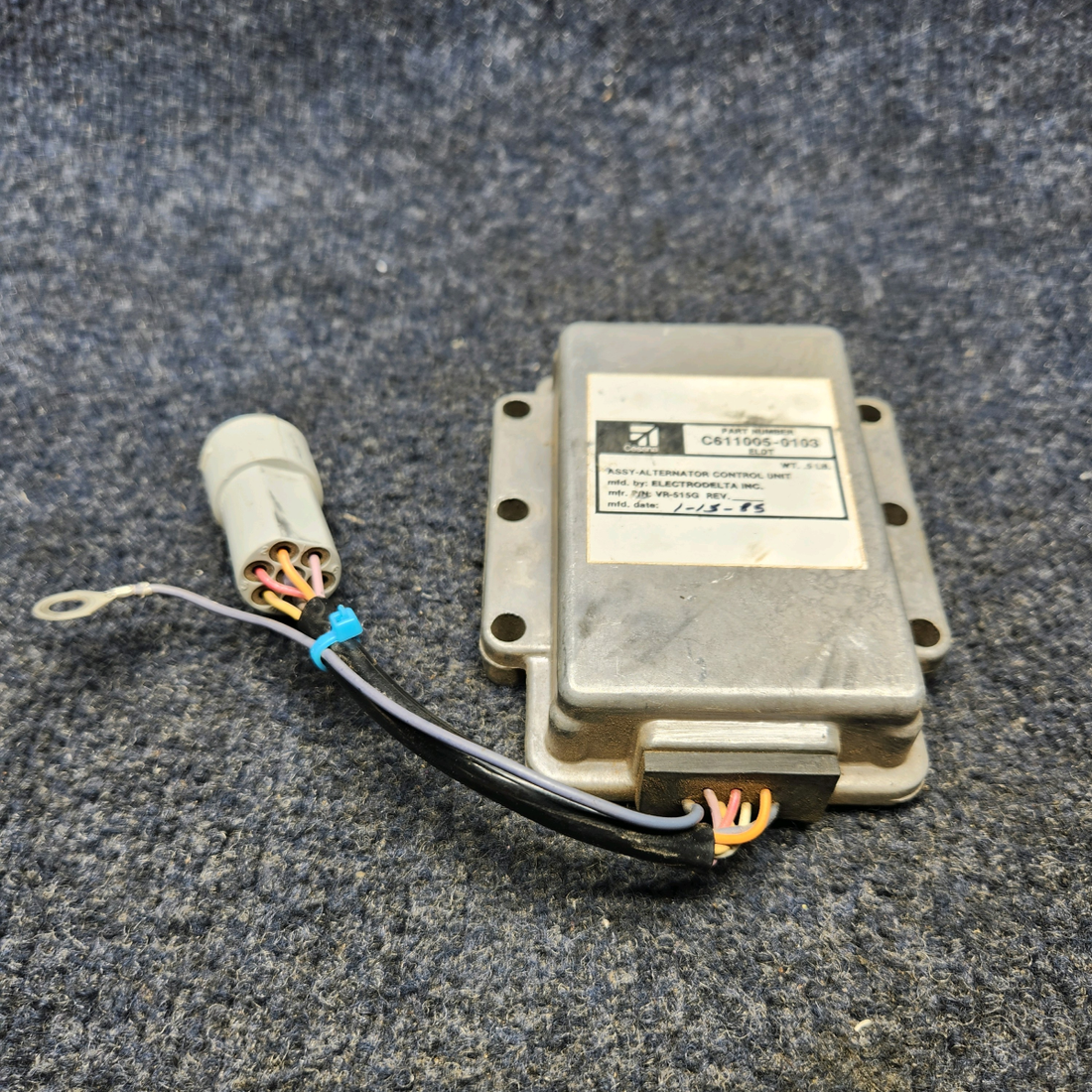 Used aircraft parts for sale, C611005-0103) Cessna Texas Several AUXILEC ALTERNATOR CONTROL UNIT ASSEMBLY