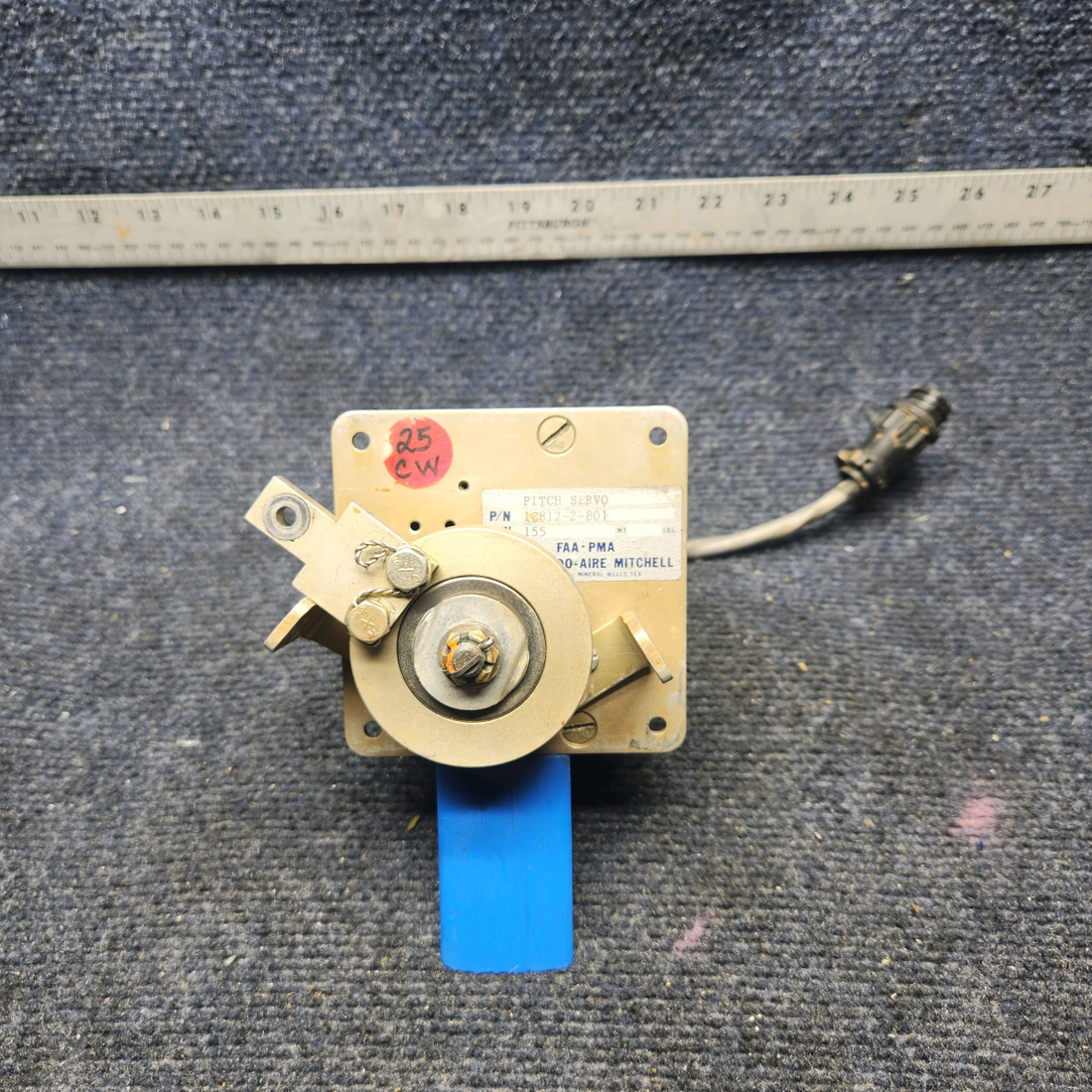 Used aircraft parts for sale, 1C812-2-801 Mooney M20K EDO-AIRE AUTOPILOT PITCH SERVO ASSEMBLY