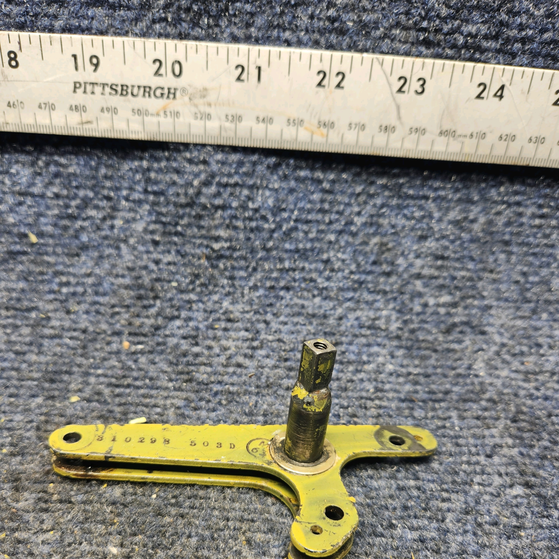 Used aircraft parts for sale, 310298-503 Mooney M20K CABIN DOOR HANDLE SHAFT ASSEMBLY