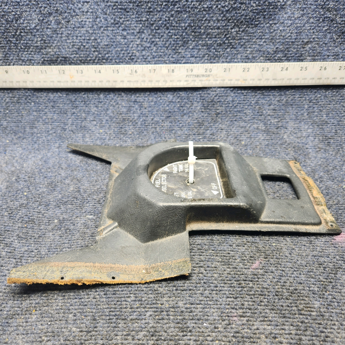 Used aircraft parts for sale, 610263-001 Mooney M20K FUEL SELECTOR INTERIOR TRIM COVER