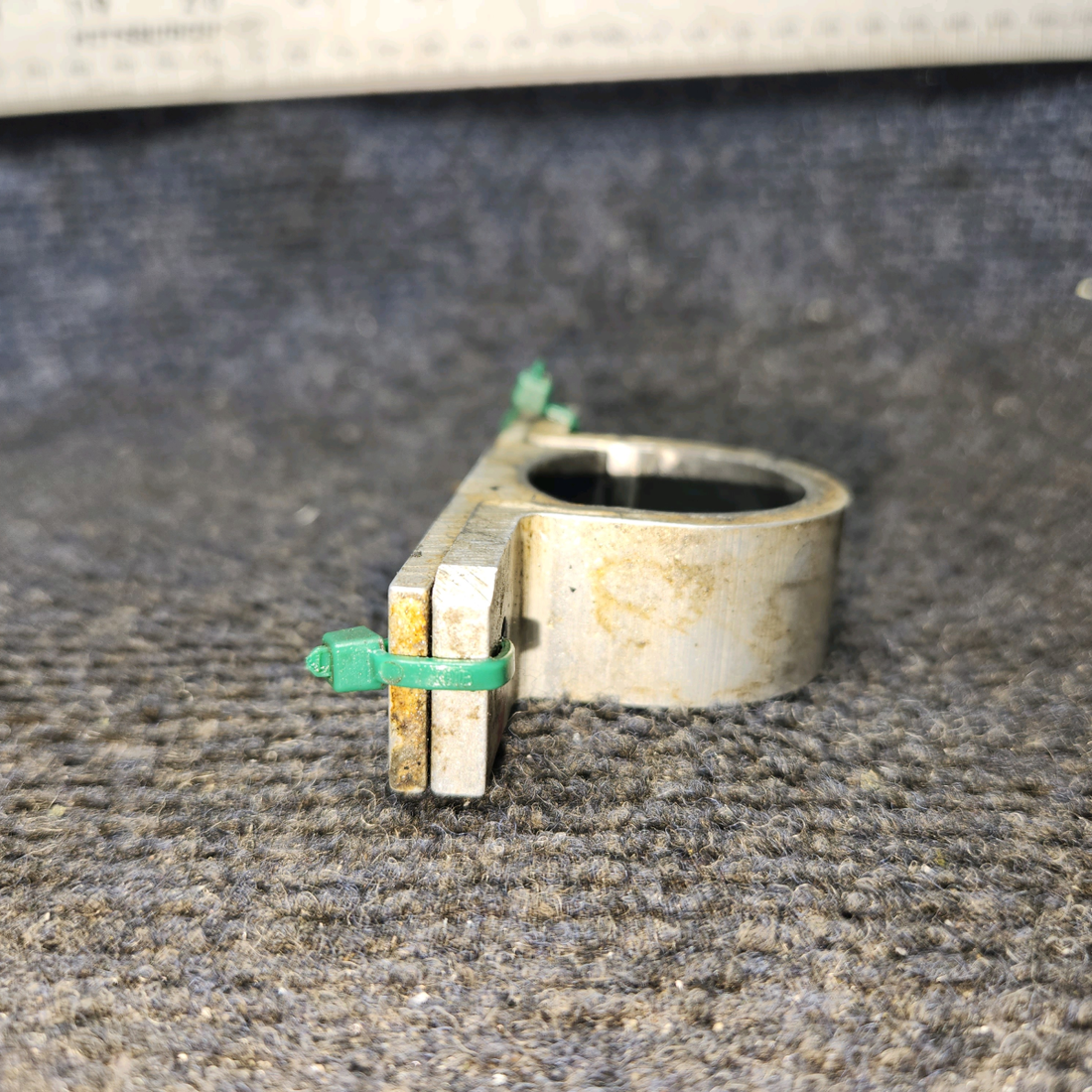 Used aircraft parts for sale, 35402-000 Piper PA28-161 Torque Shaft Support Clamp Assembly