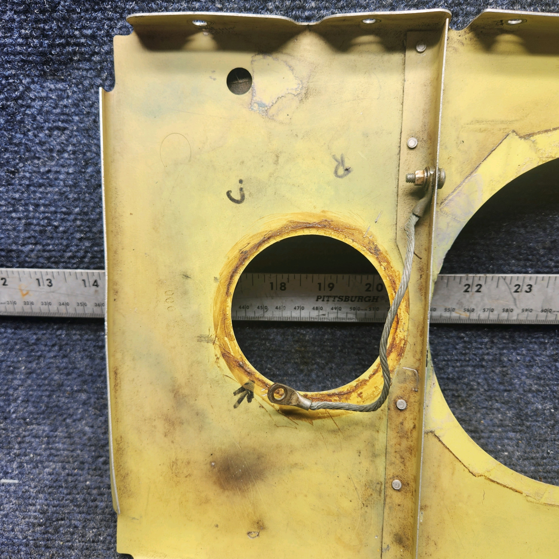 Used aircraft parts for sale, 000-110155-5 Beechcraft F33A FUEL CELL LINER SUPPORT