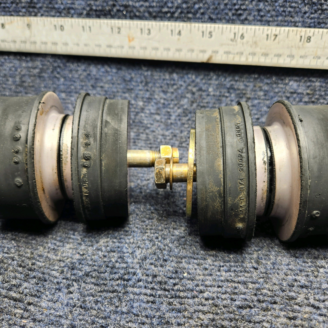 Used aircraft parts for sale, 76005 Lord J-9612-5 CESSNA 172K ENGINE SHOCK MOUNT ASSEMBLY- O320-E2D-REMOVE 20 HOURS