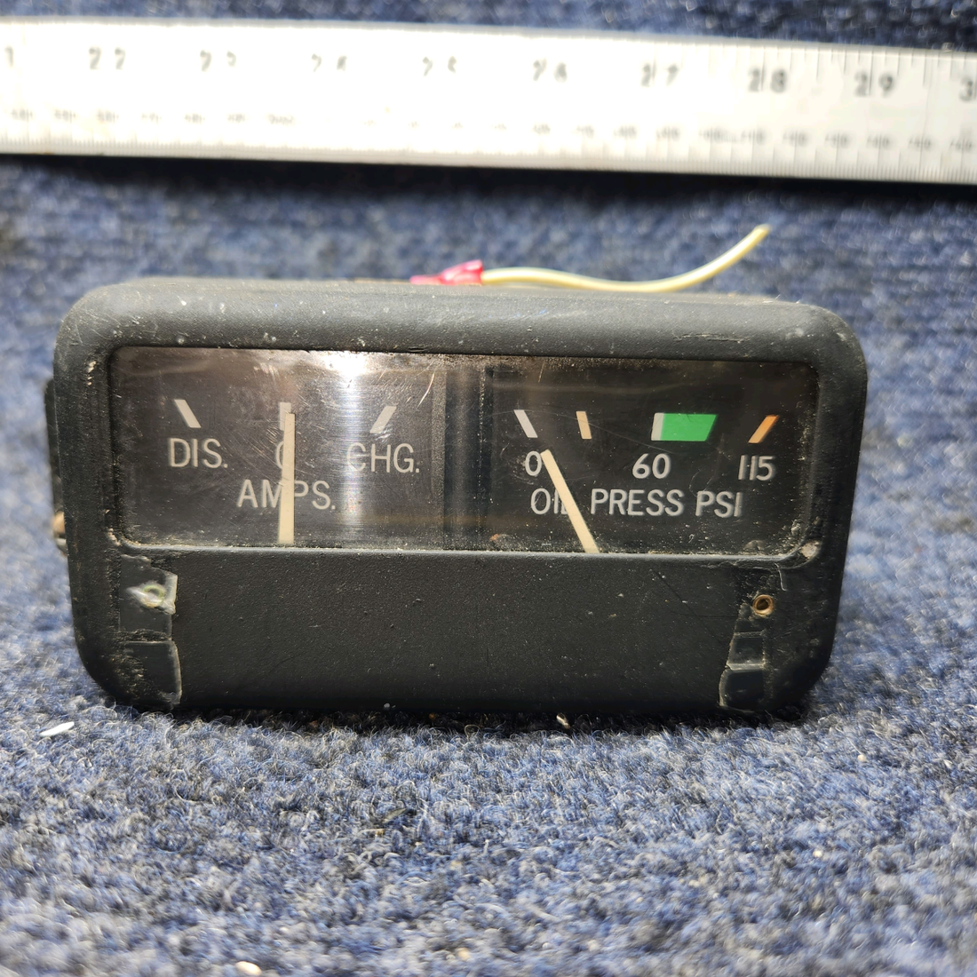 Used aircraft parts for sale, 6247-00148 Rochester Cessna 172RG Intrument Cluster Amp/ Oil Press