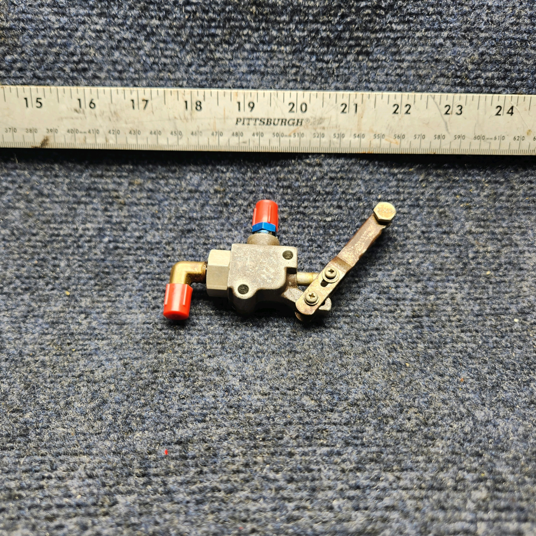 Used aircraft parts for sale, A-115-4 Mooney M20J VALVE HYDRAULIC SHUT OFF-PARKING BRAKE.