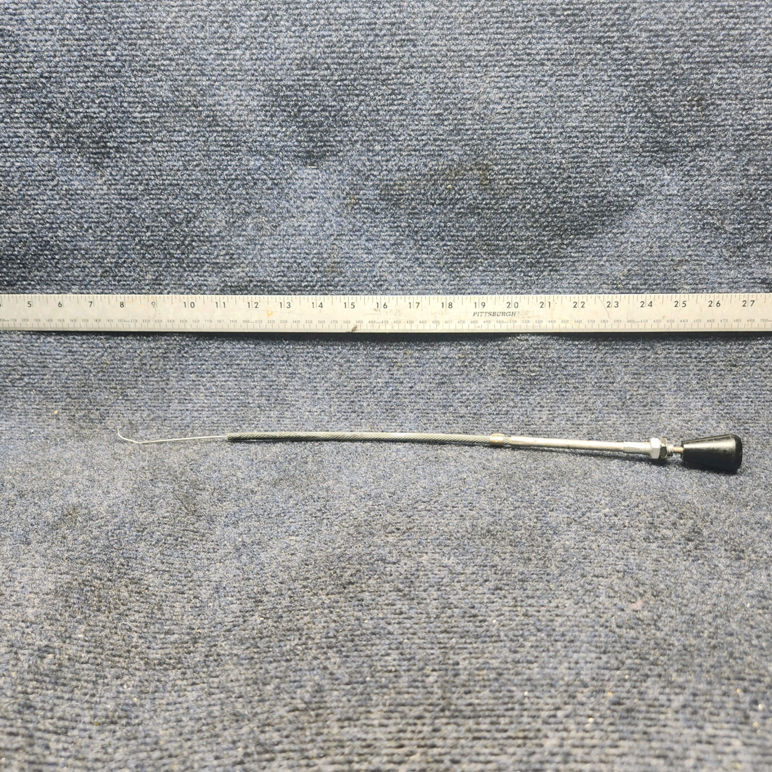 Used aircraft parts for sale, 640257-021 Mooney M20J CABIN AIR DISTRIBUTION CONTROL CABLE (LENGTH: 15-1/8")