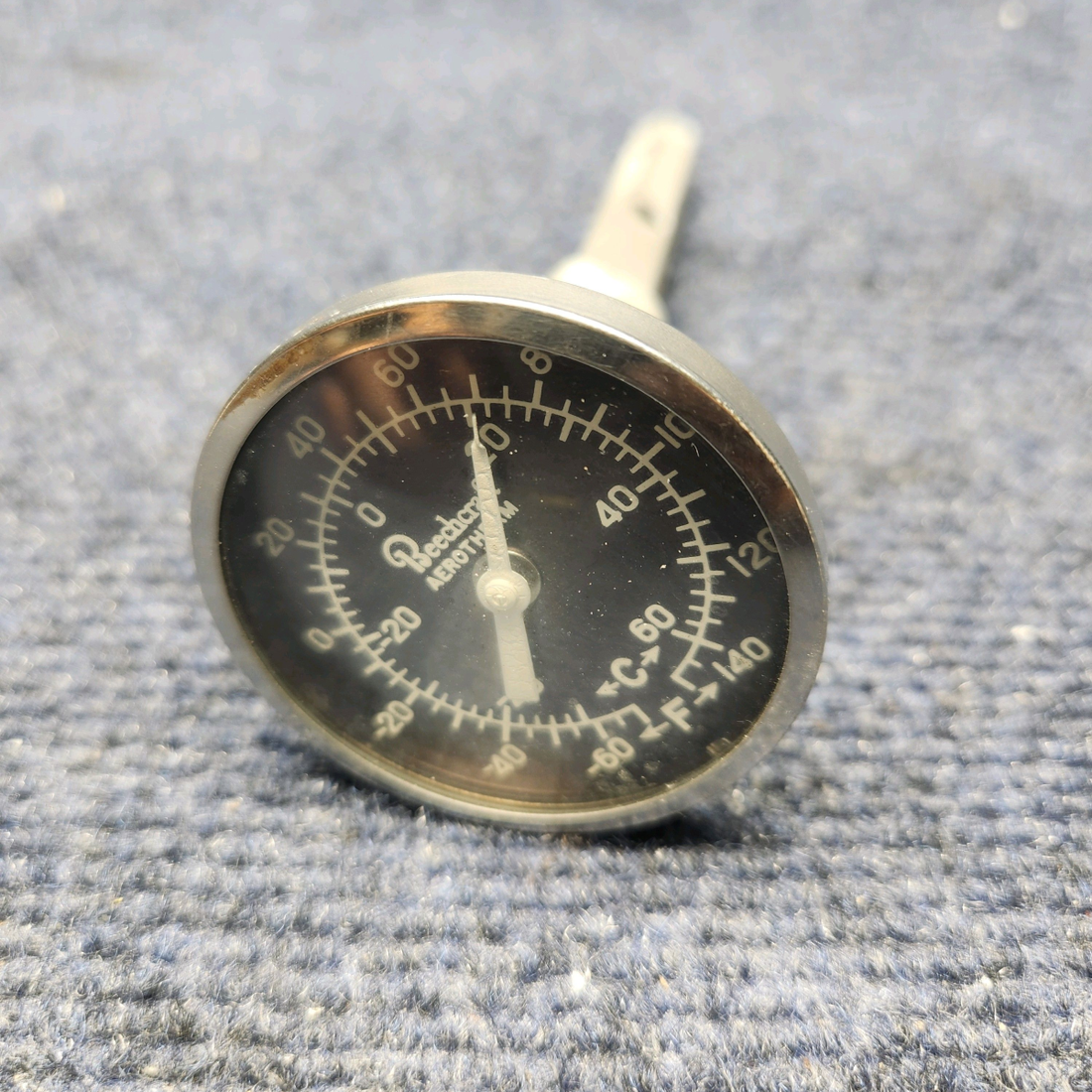 Used aircraft parts for sale, OAT Beechcraft Beechcraft C23 SUNDOWNER OUTSIDE AIR TEMP (OAT) GAUGE