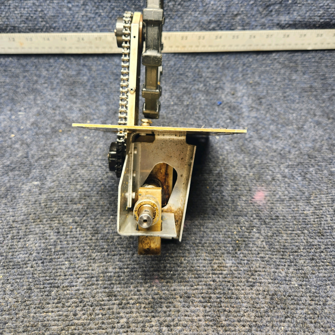 Used aircraft parts for sale, 740225-501 Mooney M20K STABILIZER TRIM CONTROL FORWARD ASSEMBLY