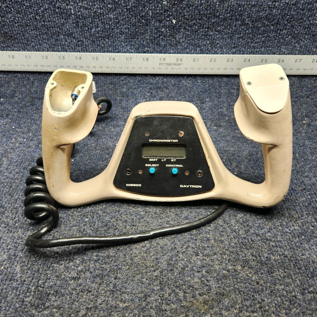 Used aircraft parts for sale, 60-524080-13 BEECHCRAFT F35 PILOT CONTROL WHEEL ASSEMBLY WITH SWITCHES/ DAVTRON