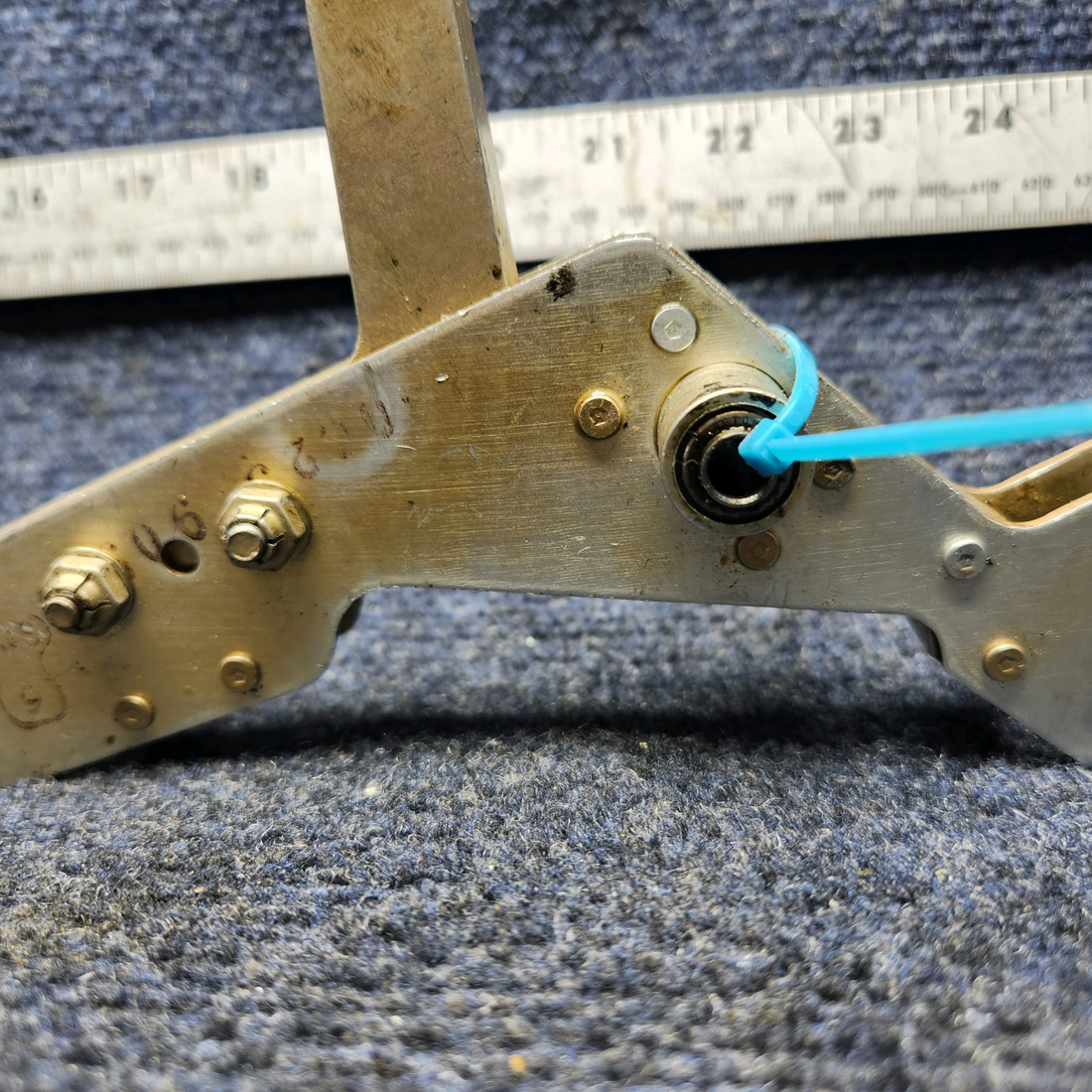 Used aircraft parts for sale, 730022-000 Mooney M20J M20A-K AILERON BELLCRANK ASSEMBLY LH-M20A-K