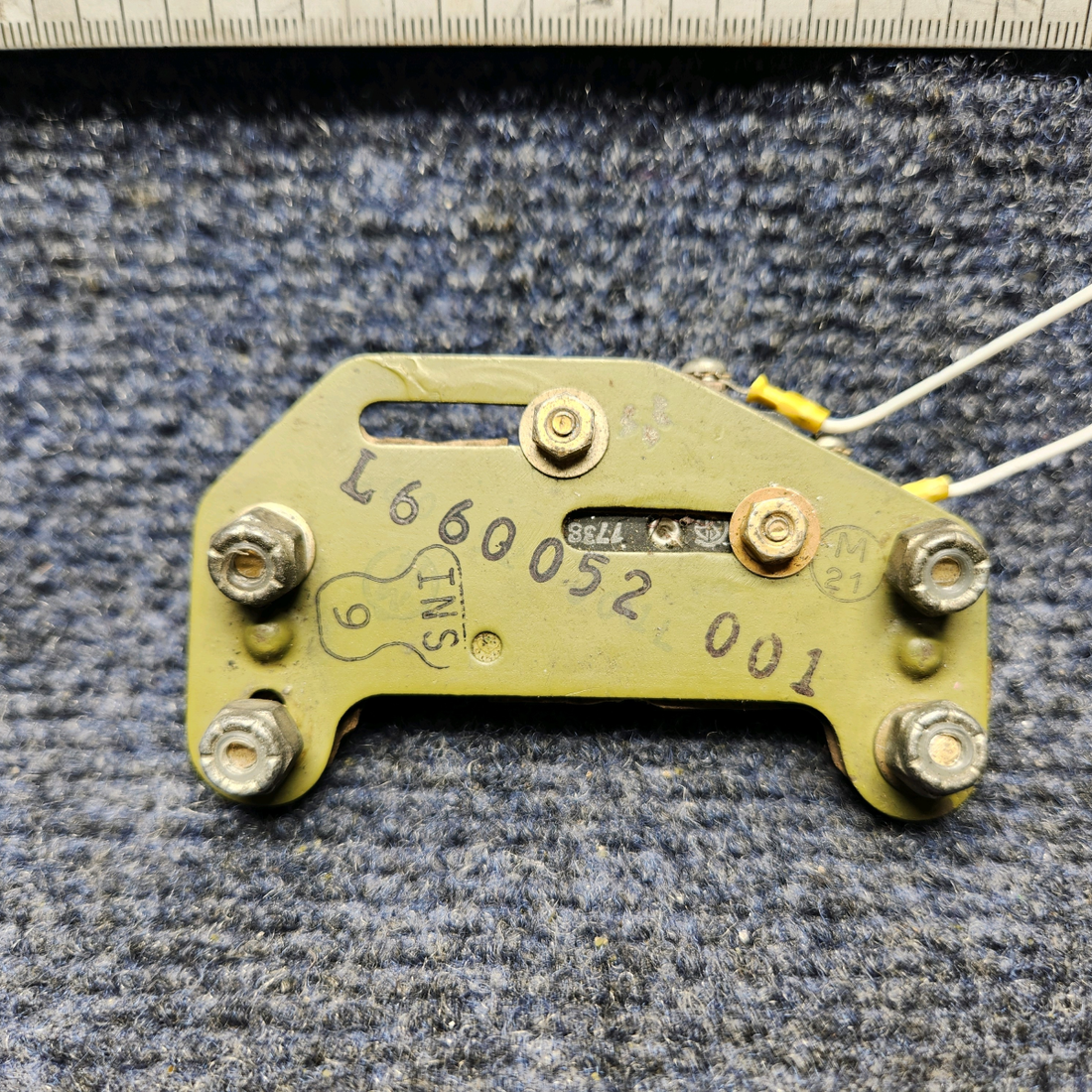 Used aircraft parts for sale, 660052-001 Mooney M20J THROTTLE POSITION LANDING GEAR WARNING SWITCH ASSY