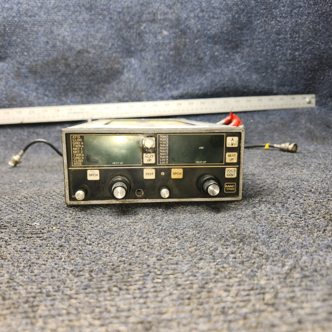 Used aircraft parts for sale, 069-1020-00 King KX-170B MAC 1700 Piper PA28-161 Nav/Com with MAC 1700 Conversion, Includes Tray (14 Volts)