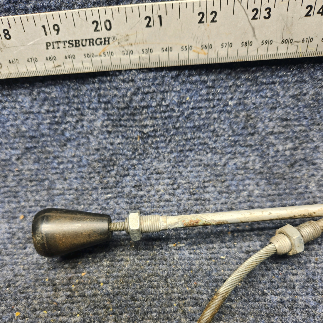 Used aircraft parts for sale, 640258-007 Mooney M20K CABIN HEAT CONTROL CABLE (LENGTH: 47")