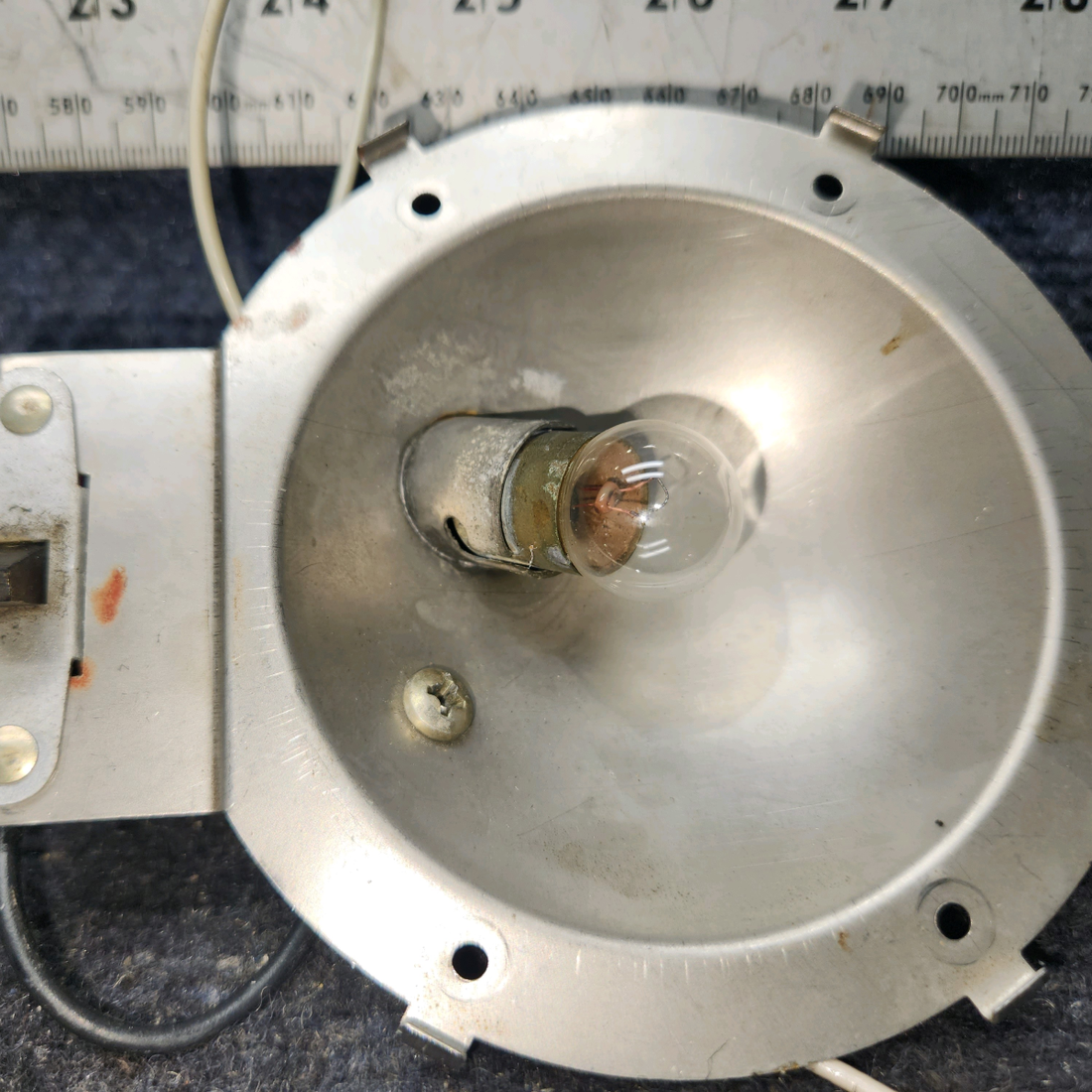 Used aircraft parts for sale, 66632-000 Piper PA28-161 Cabin Light with Switch