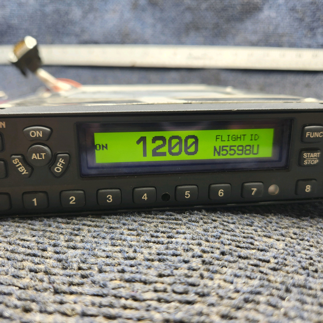 Used aircraft parts for sale, 011-00455-60 Garmin GTX-330ES Piper PA28-140 ADS-B Transponder with Modifications (14–28 Volts)