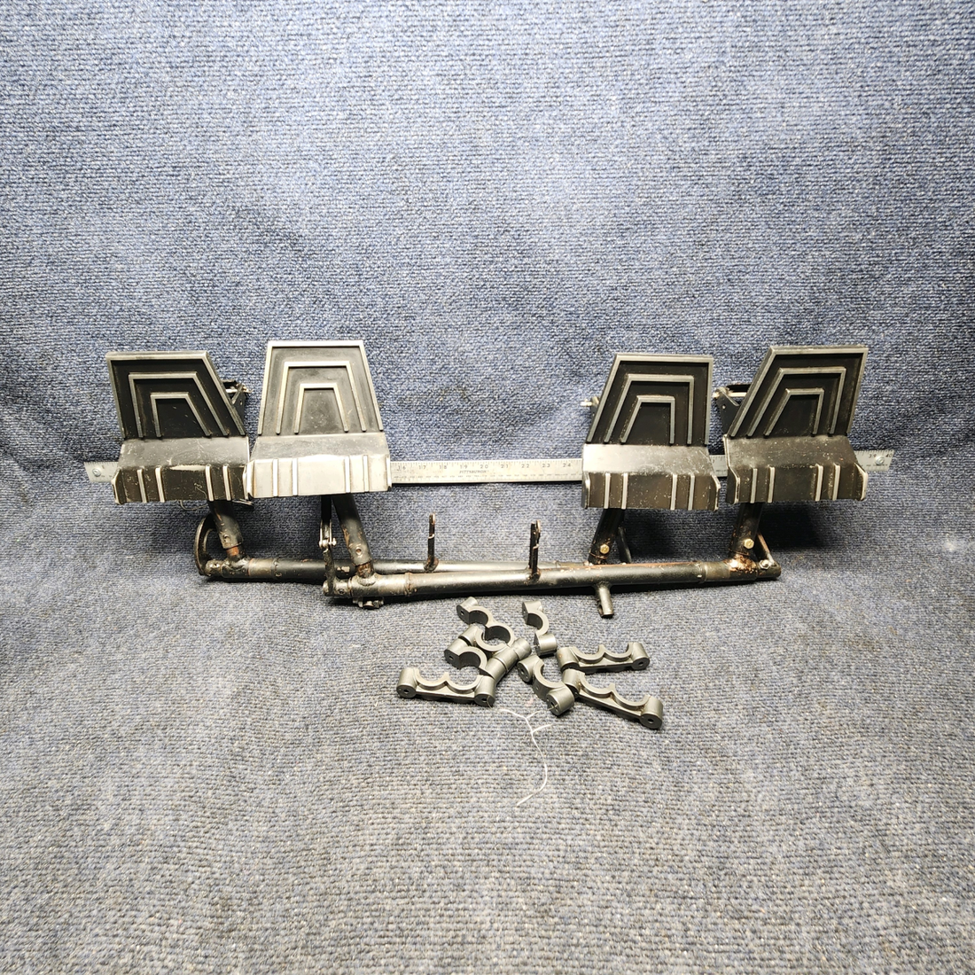 Used aircraft parts for sale, 1460320-1 , 0411306-13 CESSNA 172K COMPLETE BRAKE RUDDER PEDAL BAR & BEARINGS