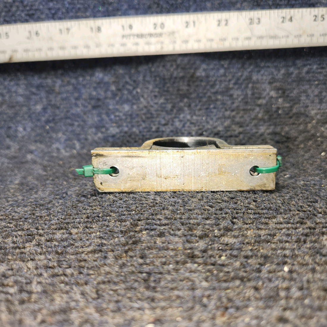 Used aircraft parts for sale, 35402-000 Piper PA28-161 Torque Shaft Support Clamp Assembly