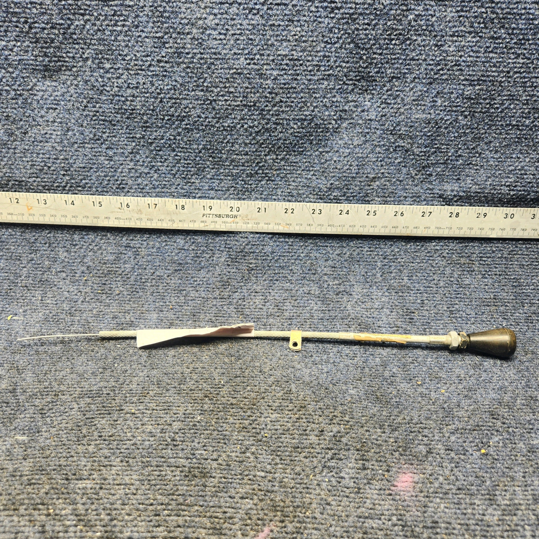 Used aircraft parts for sale, 640257-021 Mooney M20K CABIN AIR DISTRIBUTION CONTROL CABLE (LENGTH: 15-1/8")