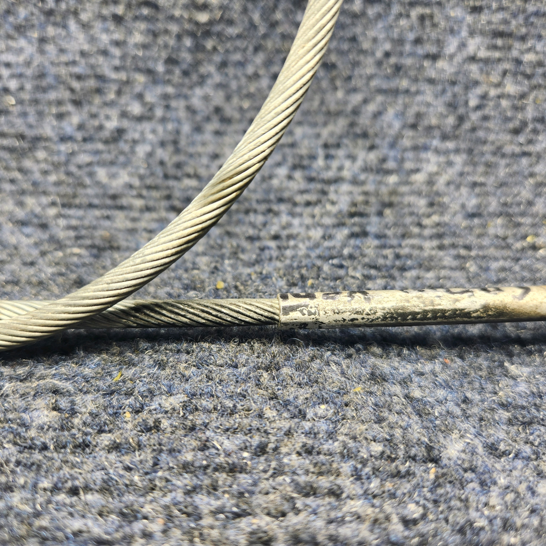 Used aircraft parts for sale, 640257-009 Mooney M20J CABIN AIR VENT CONTROL CABLE ASSEMBLY (LENGTH: 35.75”)