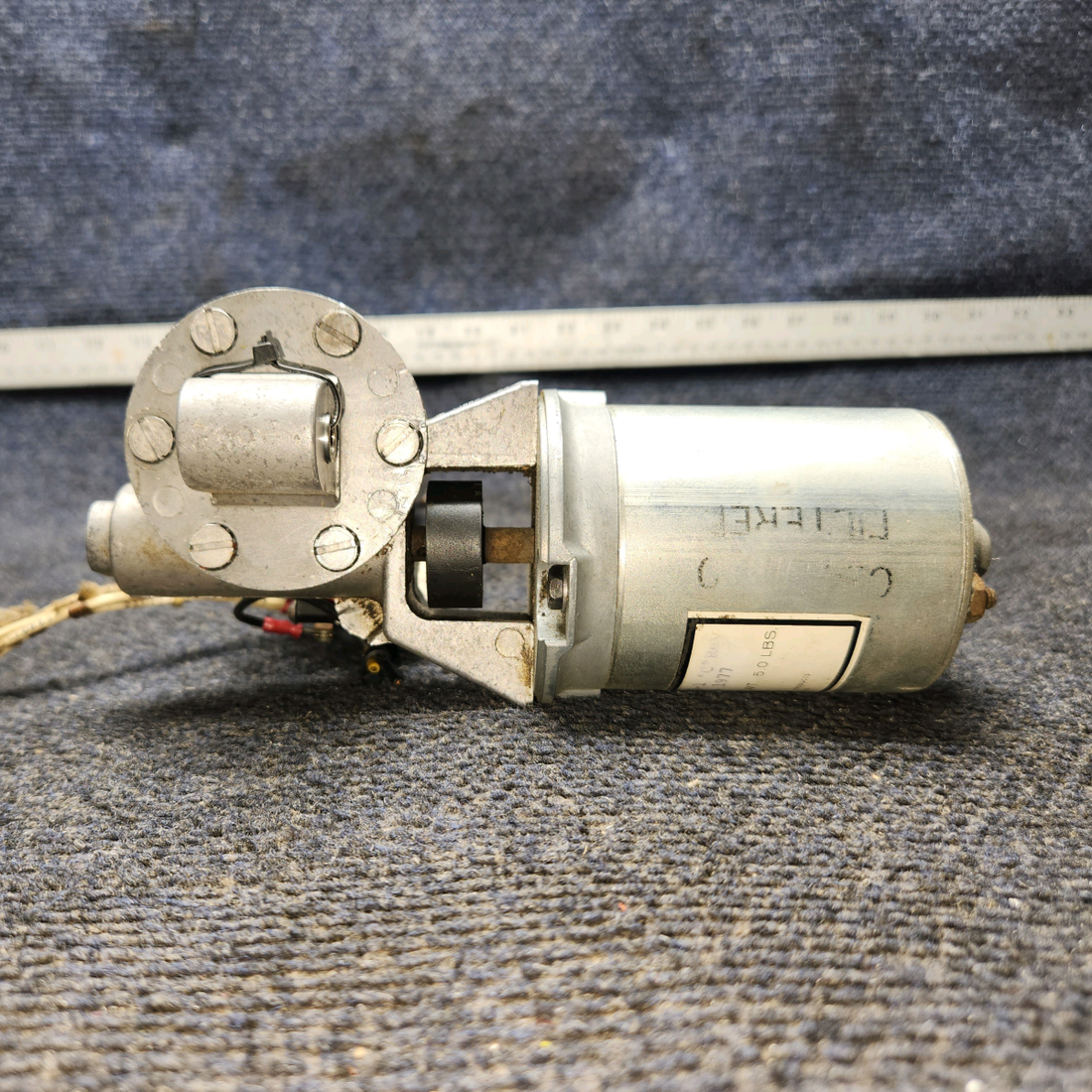 Used aircraft parts for sale, 750097-009,750105-1 Mooney M20J Flap Actuator Assy with Motor - 12V